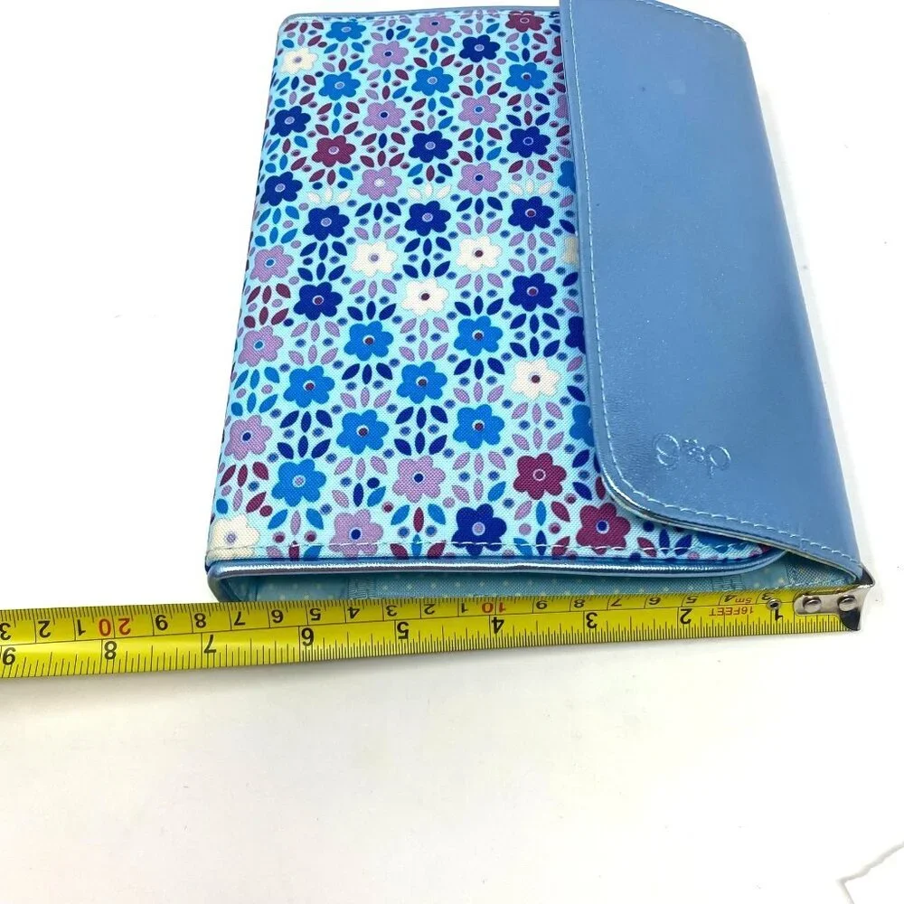 Vintage GAP Day Calendar Planner Markers Binder Blue Geometric Flowers NWOT